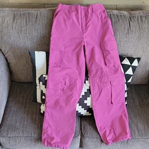Women's Purple Cargo Parachute Pants